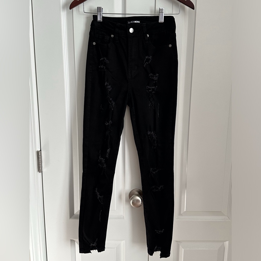 Zephyr High Rise Jeans- Black